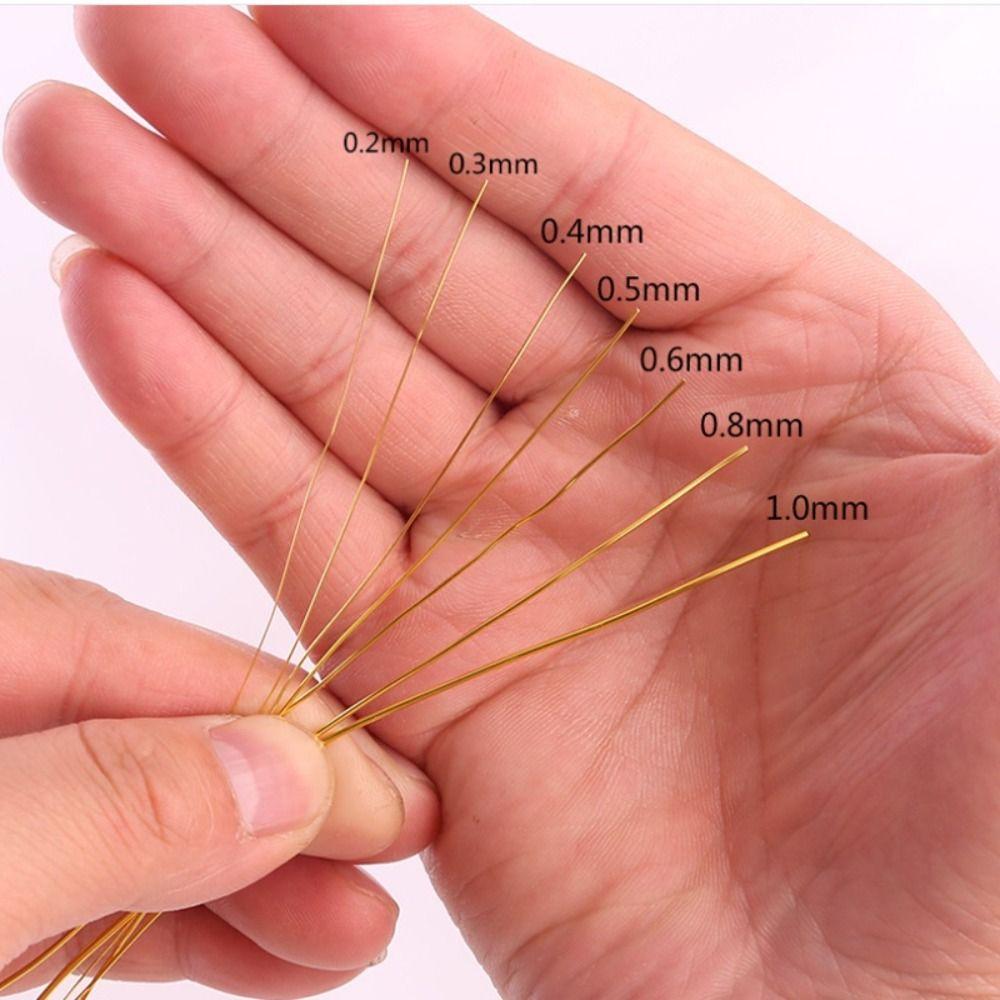 1Roll Gold Silver Brass Copper Wire 0.2/0.4/0.6/0.8/1mm Handmade Crafts Beading Wire DIY Bracelet Necklaces Cord String