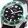 Casio Standard Analog Sports Watch 20 ATM Water Resistant Green Bezel Men's MDV-106B-1A3V with Urethane Band