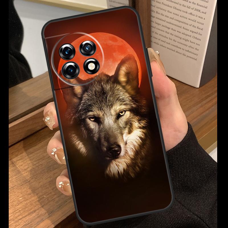 Angry Wolf Case For OnePlus 15 R 13T 13R 12R 10T 8T 13 12 11 9 10 Pro Nord 5 CE 4 2 3 Lite N20 N30 Cover