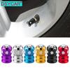 4PCS Tire Valve Caps with O Rubber Ring, Universal Stem Covers for Cars, SUVs, Bike and Bicycle, Trucks, Motorcycles