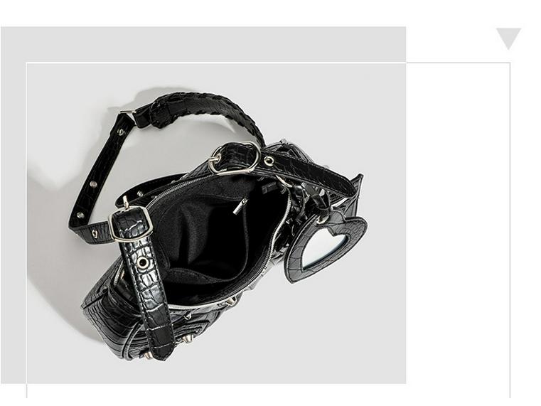 2024 Geantă la modă cu nituri la subrat: Stiluri versatile de mână, de umăr și Messenger