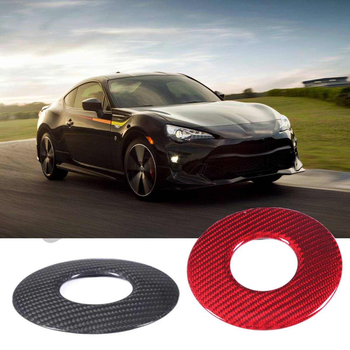 

Углеродное волокно Автомобильное рулевое колесо Логотип Отделка Крышка Наклейка Наклейки Аксессуары для интерьера Toyota 86 GT86
