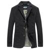 Men's Plus Size Autumn Cotton Outdoor Business Casual Jacket