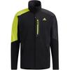 Outdoor Sports Contrast Collar Fleece-Lined Logo Jacket Men Outerwear Black H13805