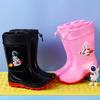 Children's Spring and Autumn Baby Rain Shoes Astronaut Non-slip Waterproof Warm Rain Boots Children's Cartoon Boys and Girls Bundle Water Shoes