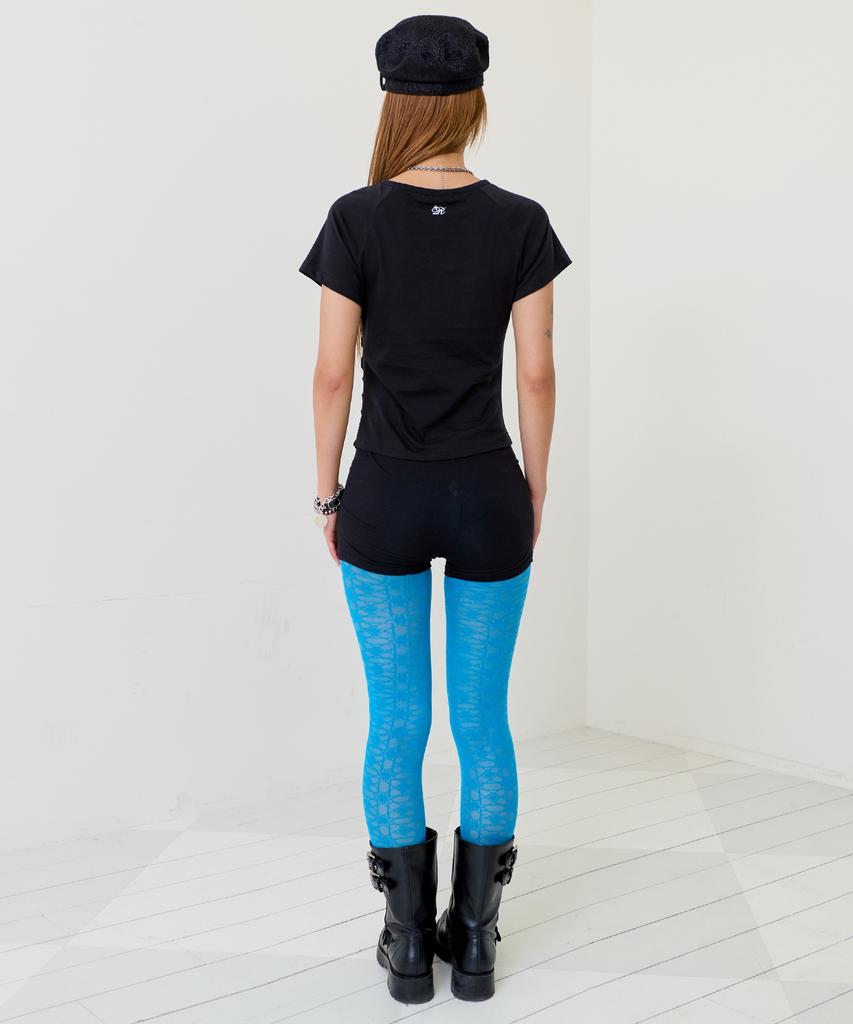 Leoninghai Lace Raglan H/S Tee [Black]