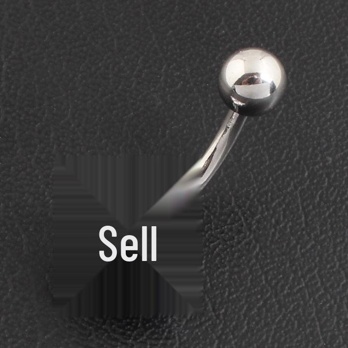 Гипоаллергенный кольцо-пирсинг в пупок из нержавеющей стали, квадратный циркон, толстый стержень, не выцветающее белый