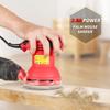 Orbital Sander, 5INCH 125MM 12600RPM  Random Orbital Sander, 12Pcs Sandpapers, Efficient Dust Collector, Idl for  , Sanding Down & ing Wood red