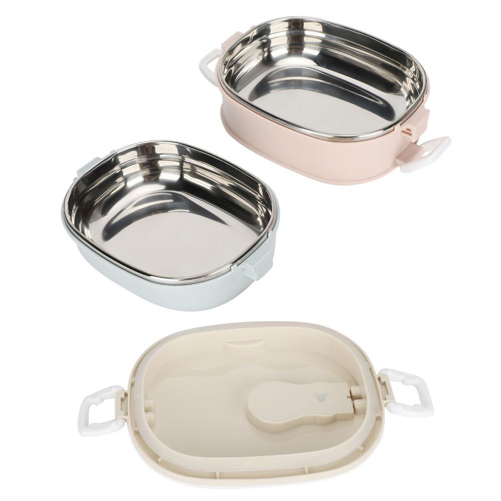 Stackable Design Stainless Steel Lunch Box Round Shape Insulated Lunch Container Outdoor Travel