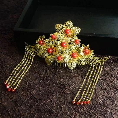 Hair Accessories Hanfu Hairpin Bride Hair Stick Hairstyle Design Tool Ancient Style Hair Crown