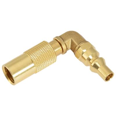 Szybkozłączki Propanowe Kolanko Adapter 1/4 cala Adapter Konwersyjny Kolanko do Akcesoriów Grillów Przenośnych Mosiężna Faktura