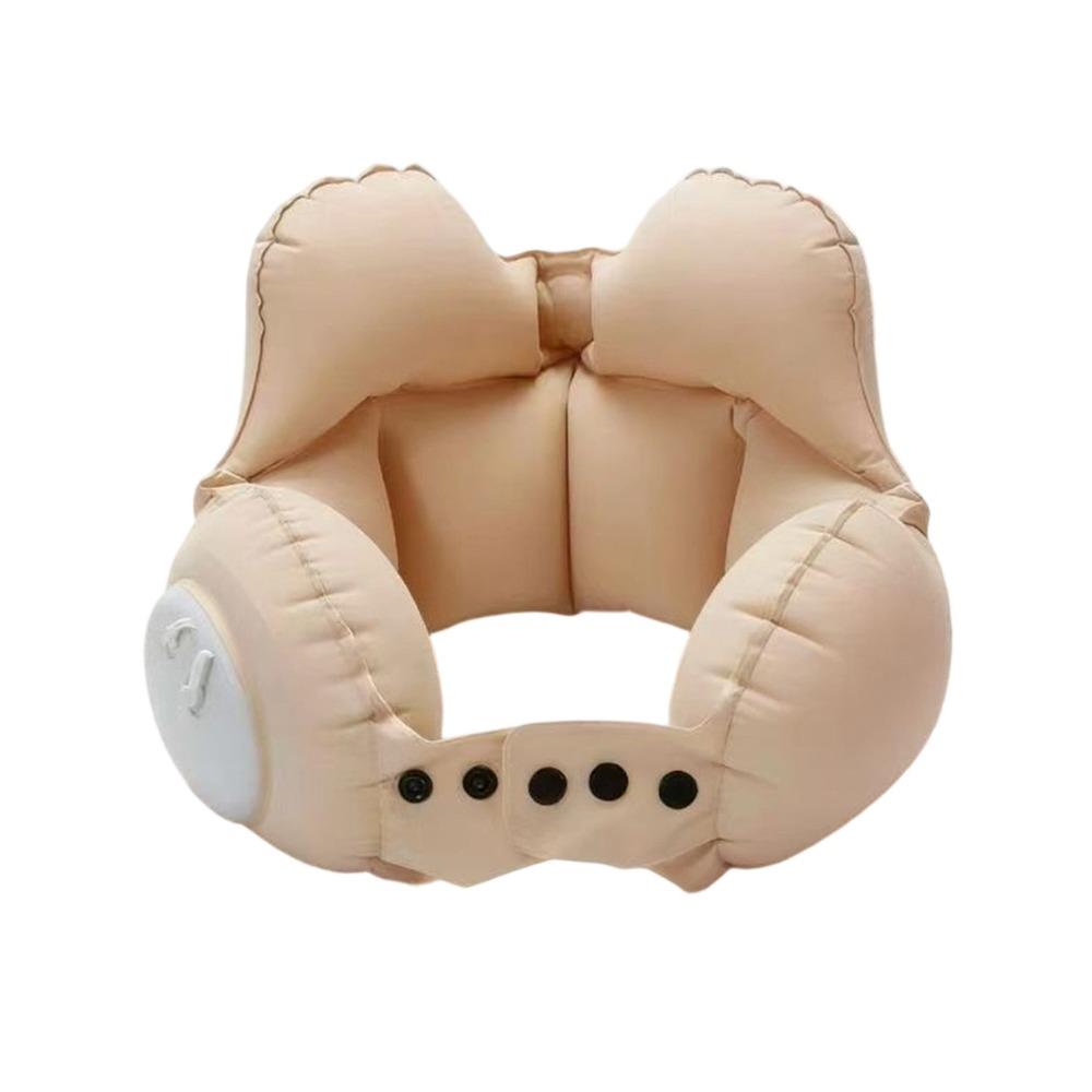 Foldable Travel Pillow Ergonomic Airplane Neck Pillow Portable Inflatable Neck Pillow  Travel