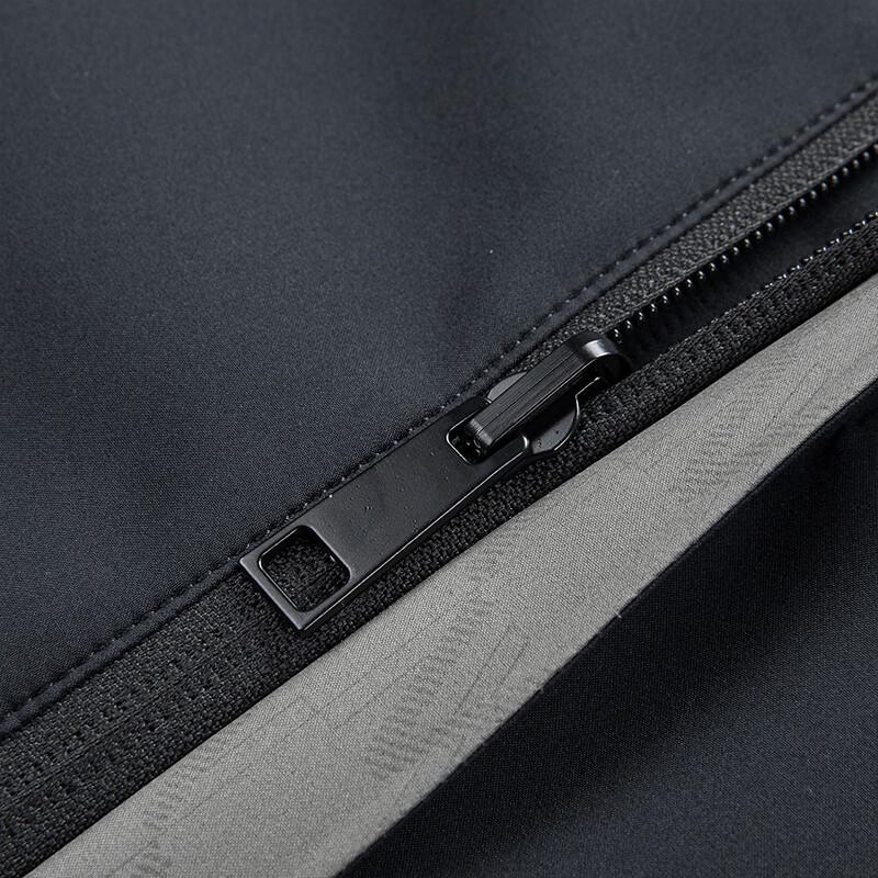 Romon Men's Reversible Business Casual Jacket with Detachable Hood