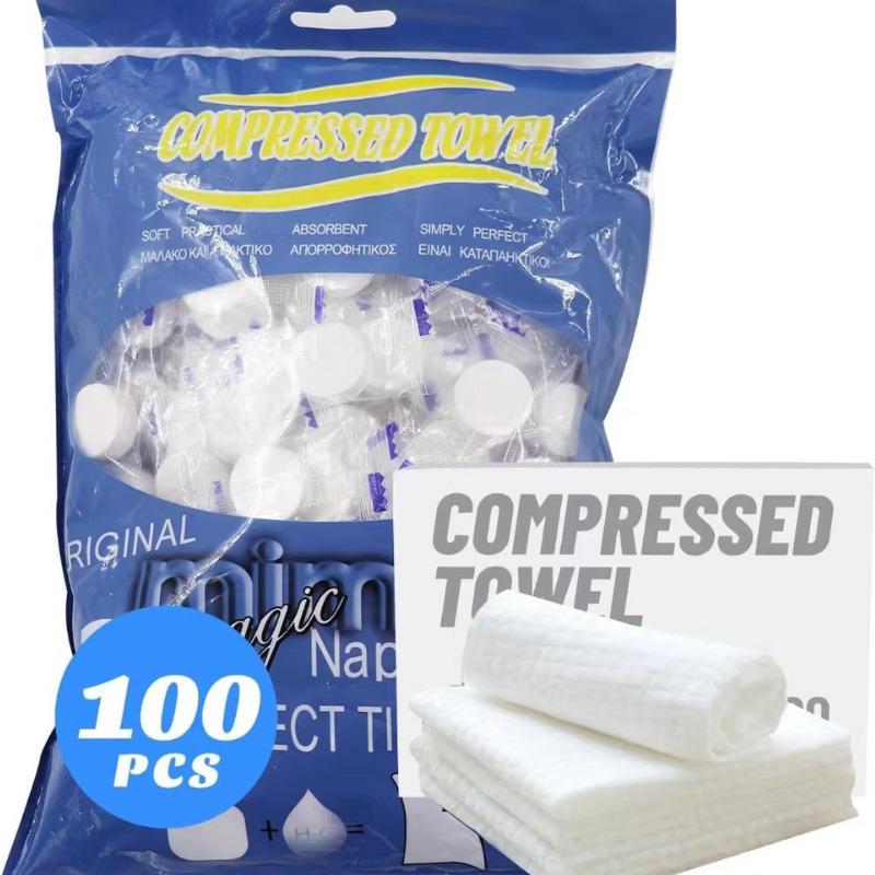 

Portable Travel Face Wash Towel - Disposable Compressed Beauty Cleansing Wipes