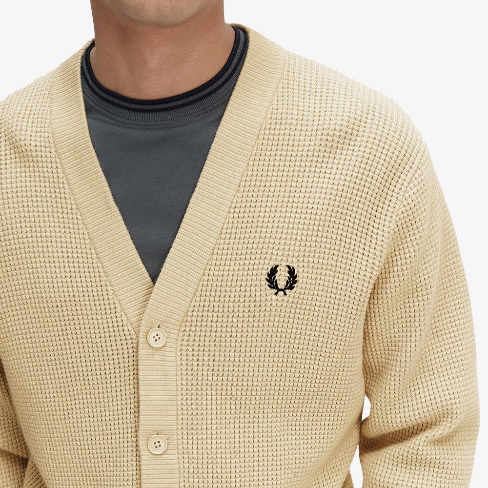 Fred Perry [Sharp] Waffle Stitch Cardigan (691) Afpm2336508-691