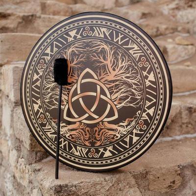 Shamanic Drum Handmade Shamanic Drum Symbol Of Siberian Drum Spiritual Music Sound Healing Tool for Spiritual Music Chakra