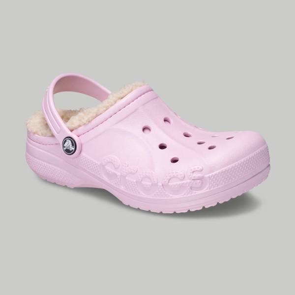 Crocs Baya Lined Clog Kids Pink 207500 79r