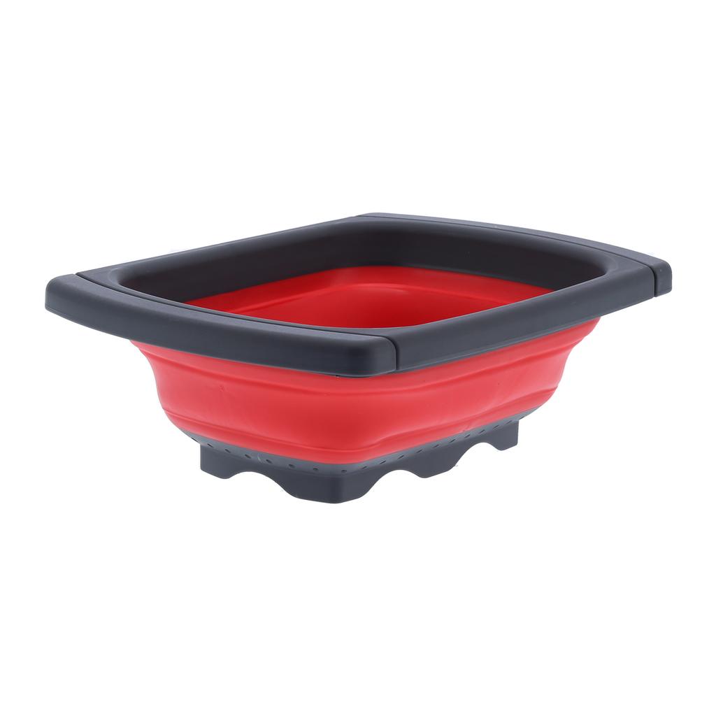 Folding Drain Basket Retractable Fruit Vegetable Washing Draining Basket for Home Kitchen Use