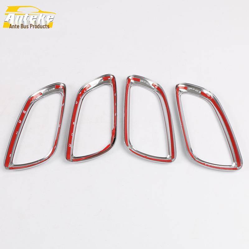 Dodge Journey 2010-2013 Interior Door Bowl Bright Ring Handle Decorative Frame Accessories