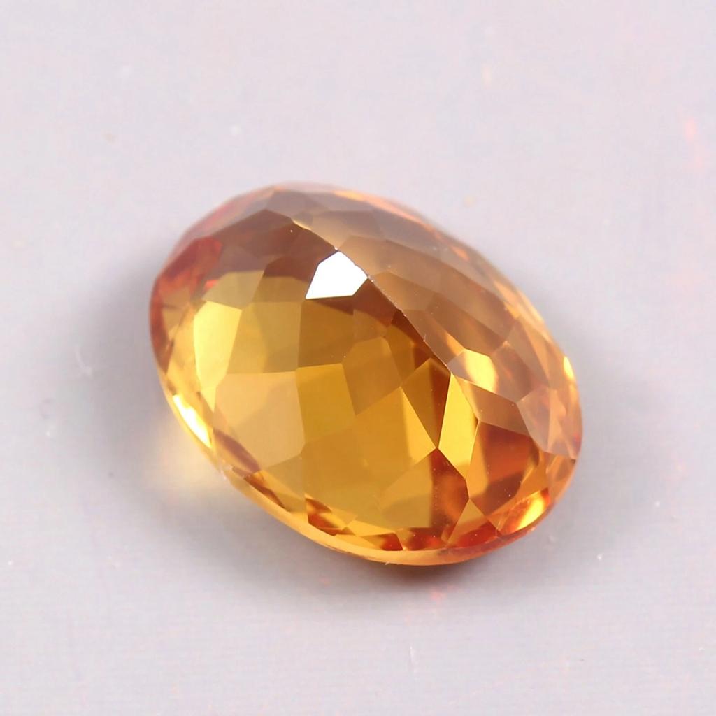Natural Ceylon Padparadscha Sapphire 10 Ct Oval Shape Loose Gemstone