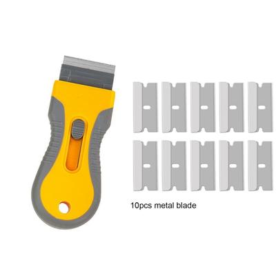 Glue Removal Blade Glass Oven Razor Scraper Plastic Handle Razor Scraper Spatula Car Film Tool Window Cleaning Blade Scraper
