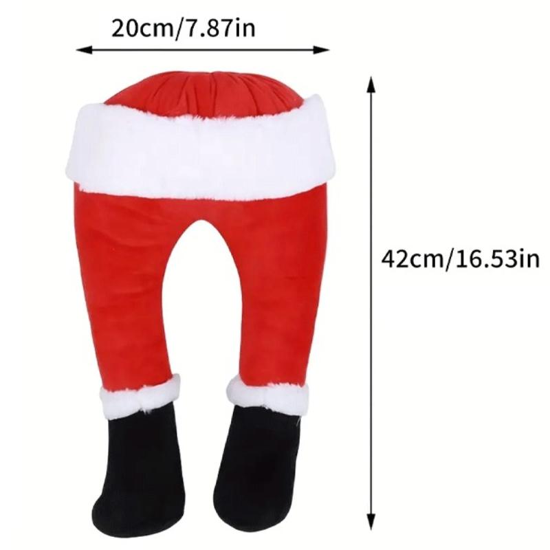 

Plush Christmas Tree Decoration Half Body Santa Elf Legs Fun Christmas Atmosphere Home Decoration