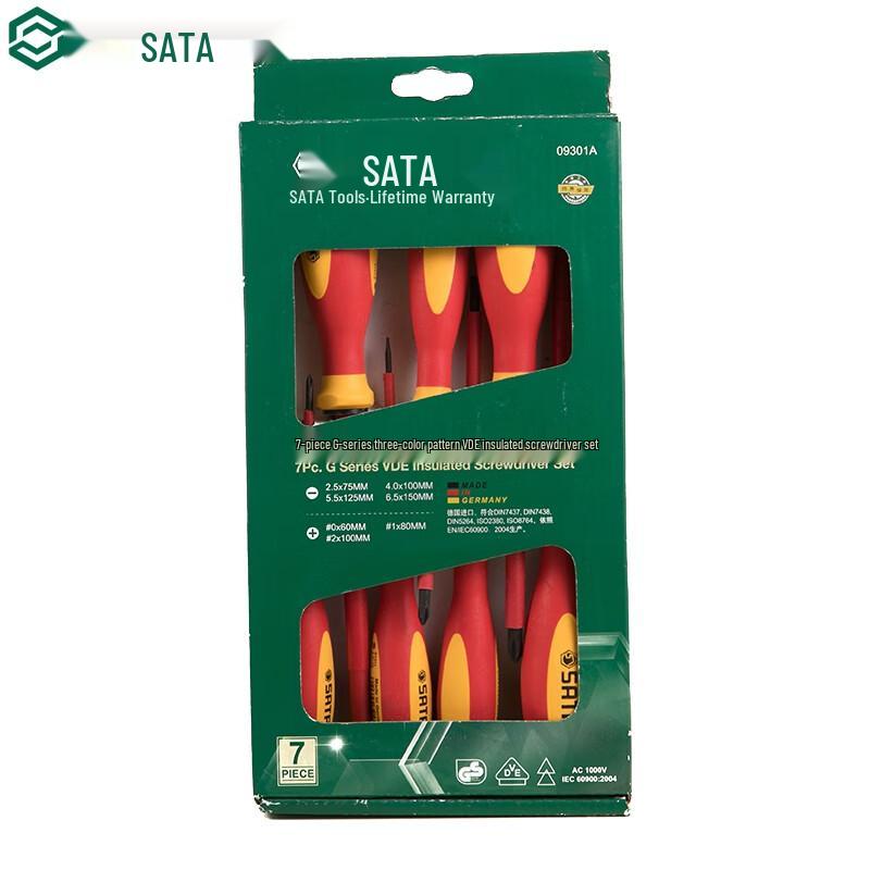SATA 7-Piece VDE Insulated Screwdriver Set Standard