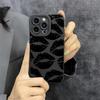 Luxury Gothic Style Black Lip Phone Case For iPhone 11 13 12 14 15 Pro Max Plus Cases Shockproof Soft Silicone Protective Cover