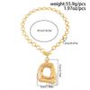 SHIXIN Punk Style Hollow Out Square Pendant Necklace for Women Vintage Geometry Pendant Choker Lady Clavicle Chain Party Jewelry