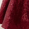 Kids Girls Santa Claus Xmas Princess Sequins Dress Children Christmas New Year Cosplay Costumes Kindergarten Performance Role Play Outfit