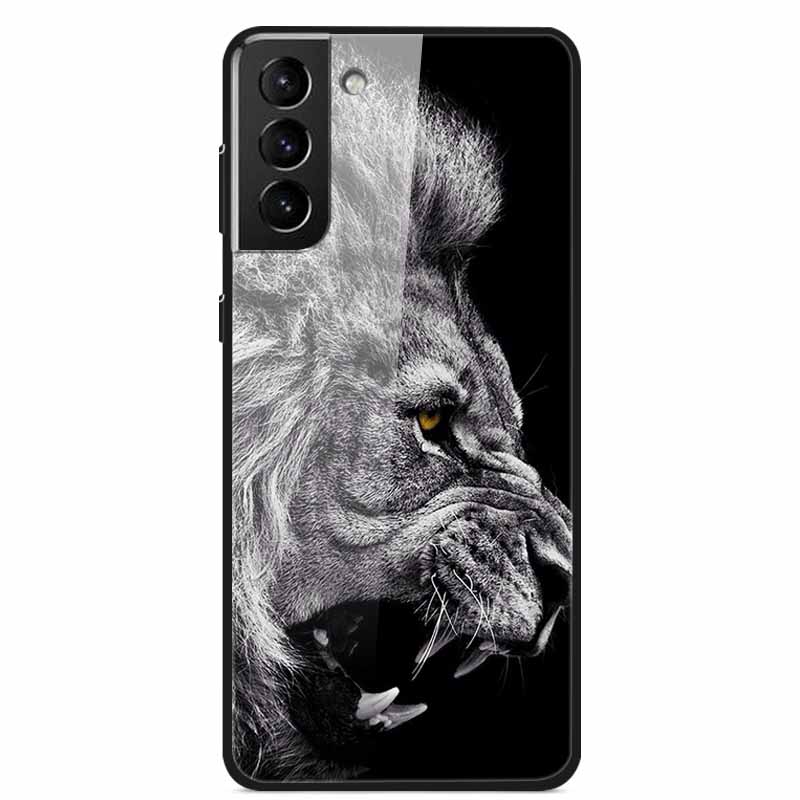 For Samsung S22 5G Cases S22Plus S22Ultra 5G Tempered Glass Hard Back Cover for Samsung Galaxy S22 Plus Case S22Ultra S22+ Cover