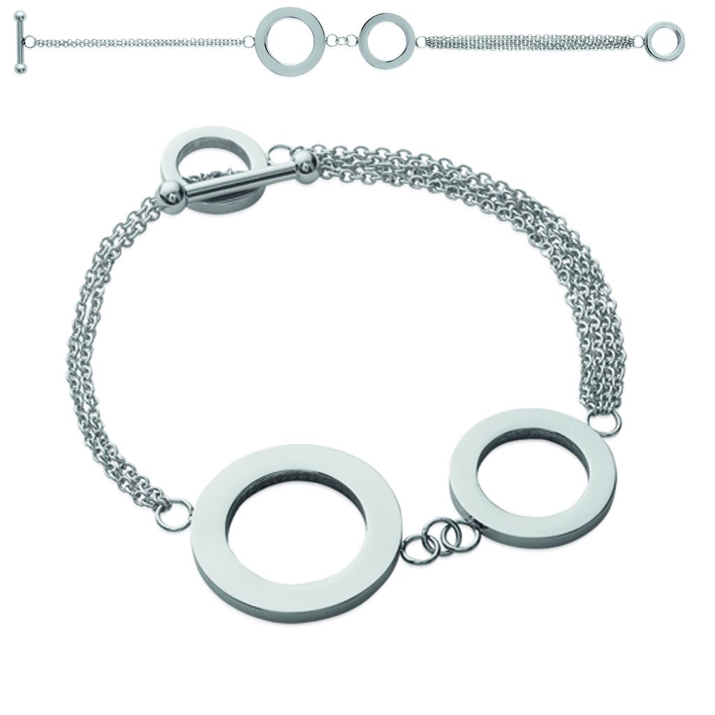 Les Trésors De Lily [L6342] - Stříbrný ocelový náramek "Choreography".