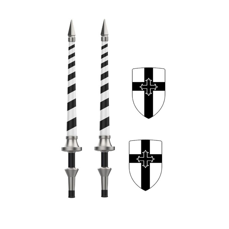 Średniowieczny Rzym Tarcza Budowlane Klocki Wojskowe Żołnierz Rzymski Wojownik Rycerz Postać Łucznik Fartuch Płaszcz Akcesoria Ceglany Zabawka Prezent