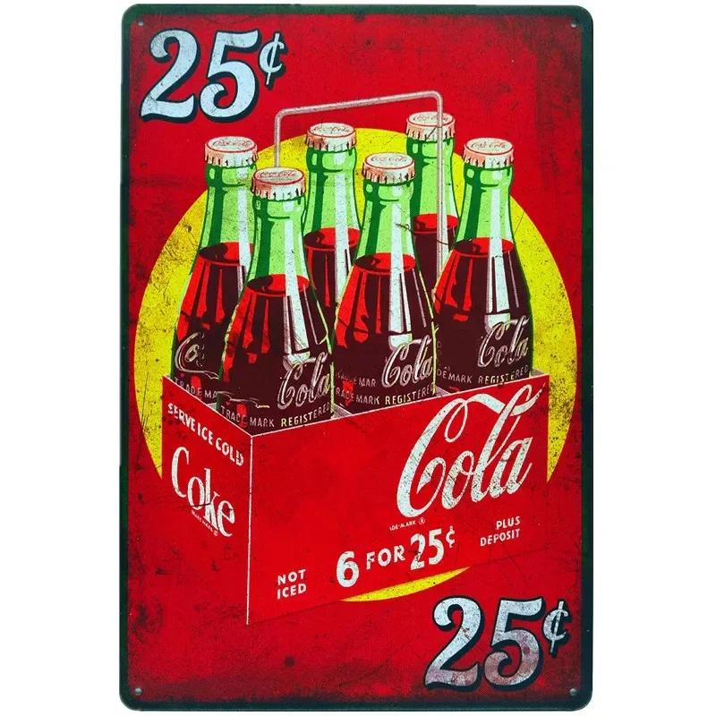 Vintage Cola UP Drink Poster Metal Tin Signs Plaque Drinks Retro Art Posters for Kitchen Bar Pub Club Home Workshop Wall Decor