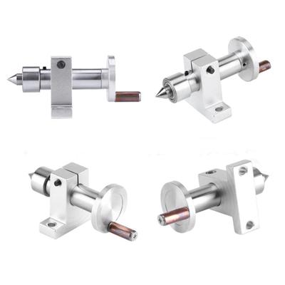 Peças DIY giratórias de centro vivo com rolamento duplo ajustável para mini máquina de torno