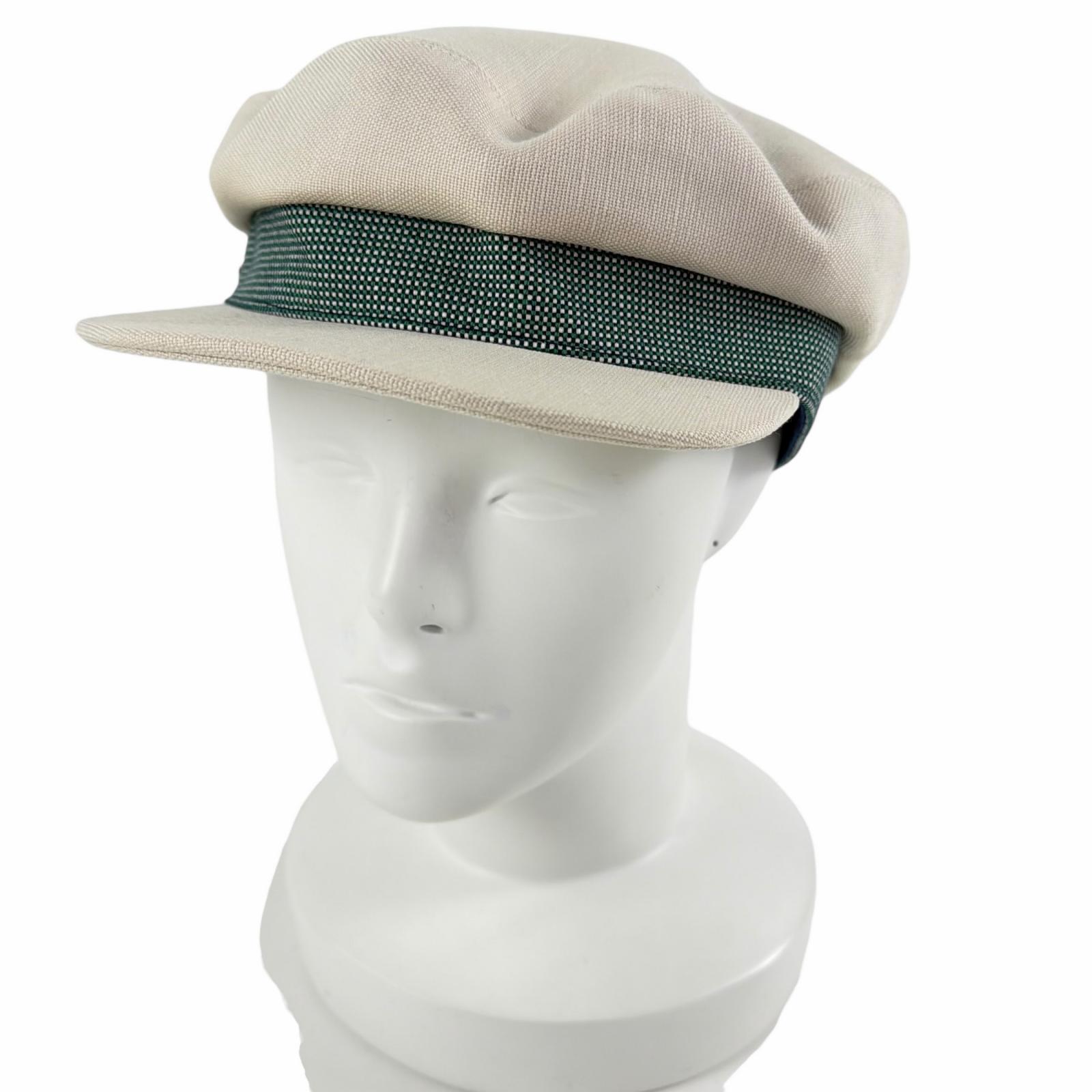 

Great HERMES Casquette Kaval Pop Ivory Hemp Women Used