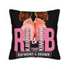 Chris Brown And Usher The Rb Tour Pillow Cover Raymond And Brown Retro Pillow Case For Couch Sofa Bedroom Square Pillowcases
