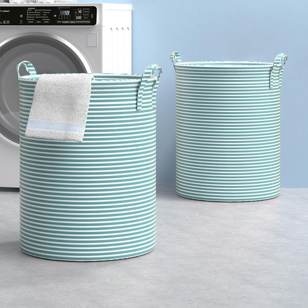 Durable Foldable Laundry Basket Large Capacity Cotton and Linen Storage Basket Household Sundries Dirty Clothes Storage Bag