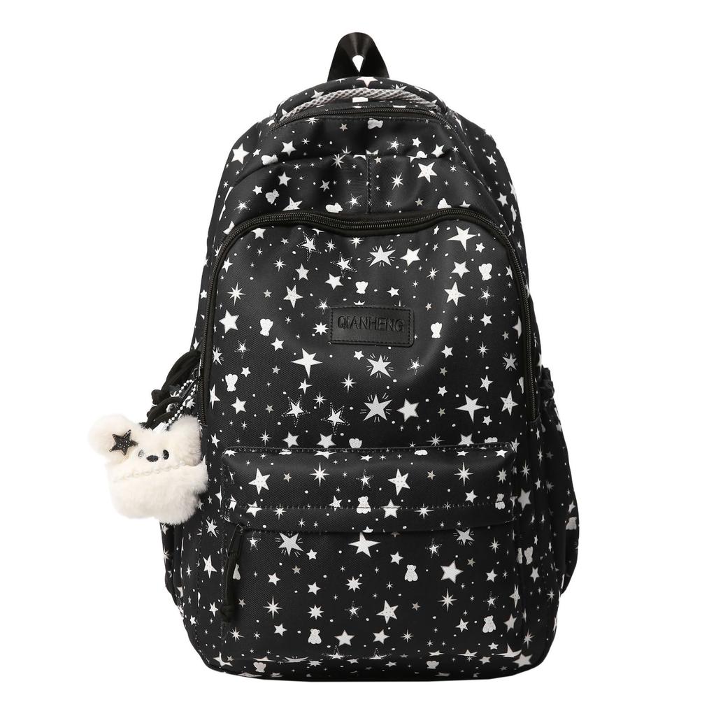 Schoolbag Large-capacity Schoolbag Female New Junior High School Student College Student High-value Star Backpack Versatile Leisure Travel Backpack