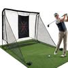 Golf Hitting Net 10x7ft Portable Hitting Nets with Side Barriers & Target Cloth for Backyard Driving Chipping Indoor Outdoor Use