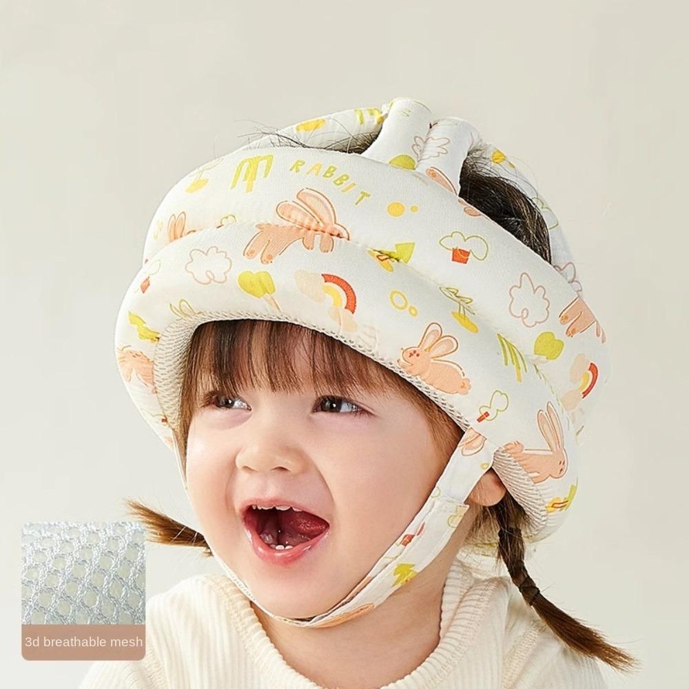 

Cotton Kids Shock Helmet 360 Degree Anti-crash Hat New Baby Helmet Baby Walking Head Protector rabbit