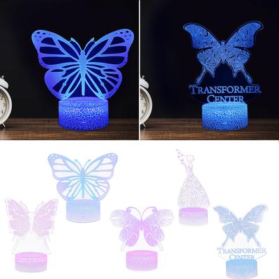 Schmetterling LED Nachtlicht Bunte 16 Farben Fernbedienung 3D Schreibtisch Lampe Geschenk