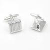 Men's Fashion Square Shape Cufflinks Shirt Cuff Links Party Wedding Groom Decor