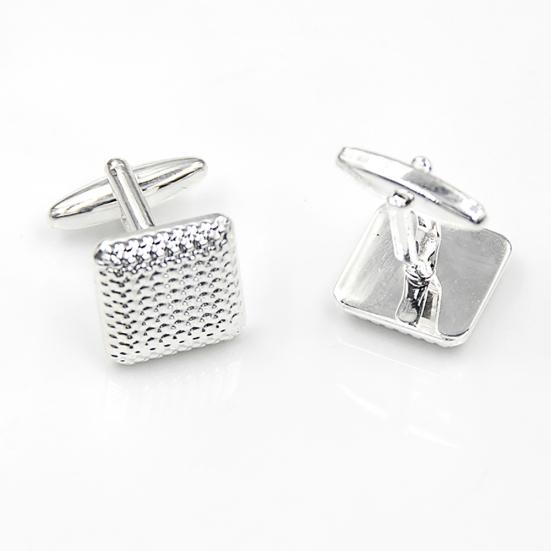 Men's Fashion Square Shape Cufflinks Shirt Cuff Links Party Wedding Groom Decor