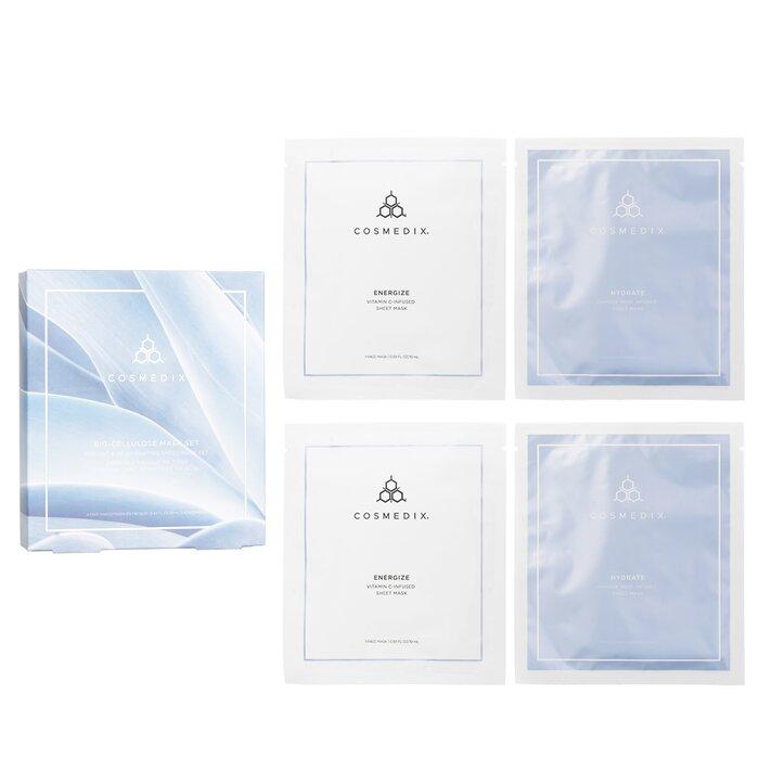 CosMedix Bio Cellulose Regeneration and Regeneration Sheet Mask Set