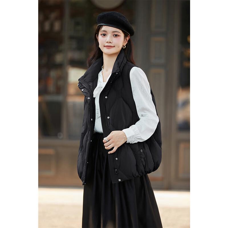 

Women s Stand-Collar Casual Fashion Winter Down Vest M