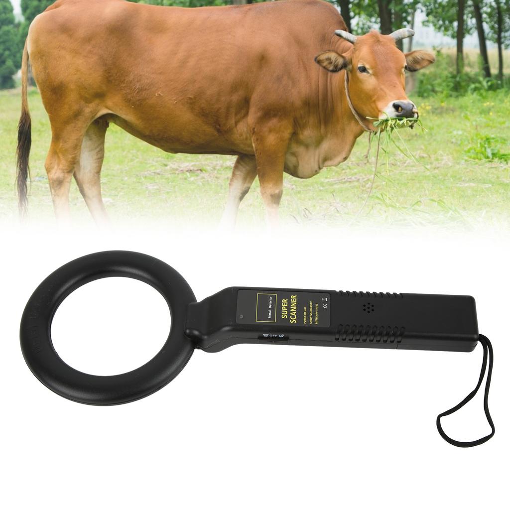 Metalldetektor für Kuhmagen, mit einer Taste steuerbar, handgeführter Metallscanner für Kuhmagen, Veterinärausrüstung