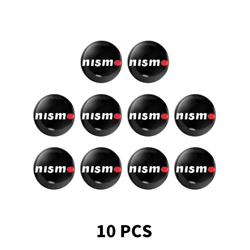 

10Pcs Car Lock Keyhole Stickers Door Lock Protect Car Stickers For Nissan Nismo Note Armada Pulsar Pathfinder X-Trail Qashqai