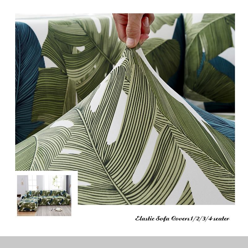 VIP LINK Sofa Cover Elastic Chaise Longue Sofa Cover for Living Room Stretch Covers for Corner Sofa L-shaped Need Buy 2pcs Cover