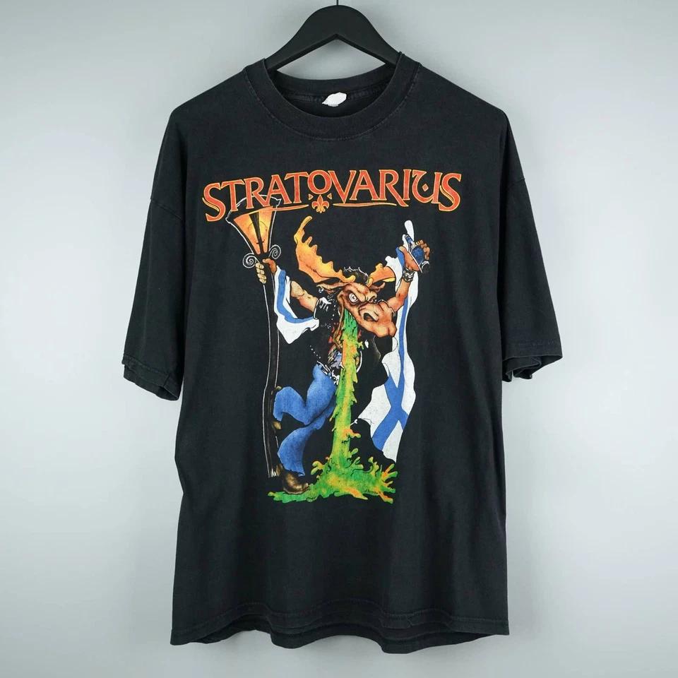 

Vintage 1998 Stratovarius t shirt 98 tour S